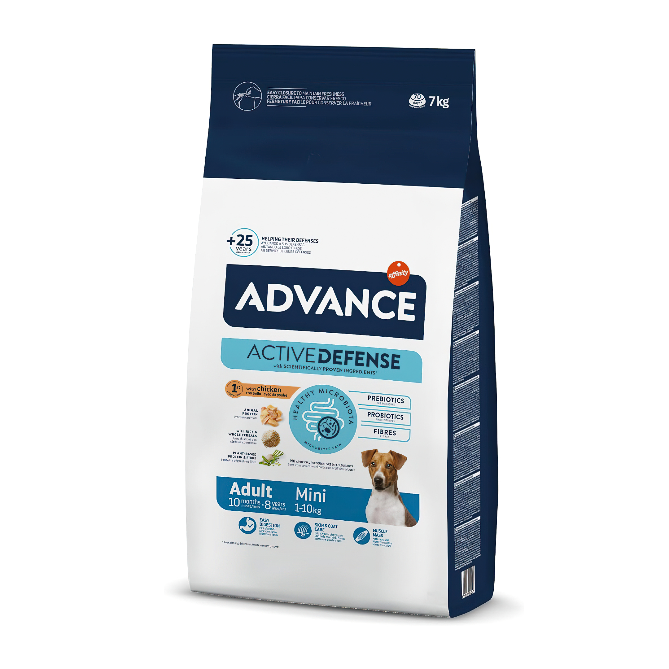 Advance Adult Mini - el millor pinso sec per a gossos de raça petita.
