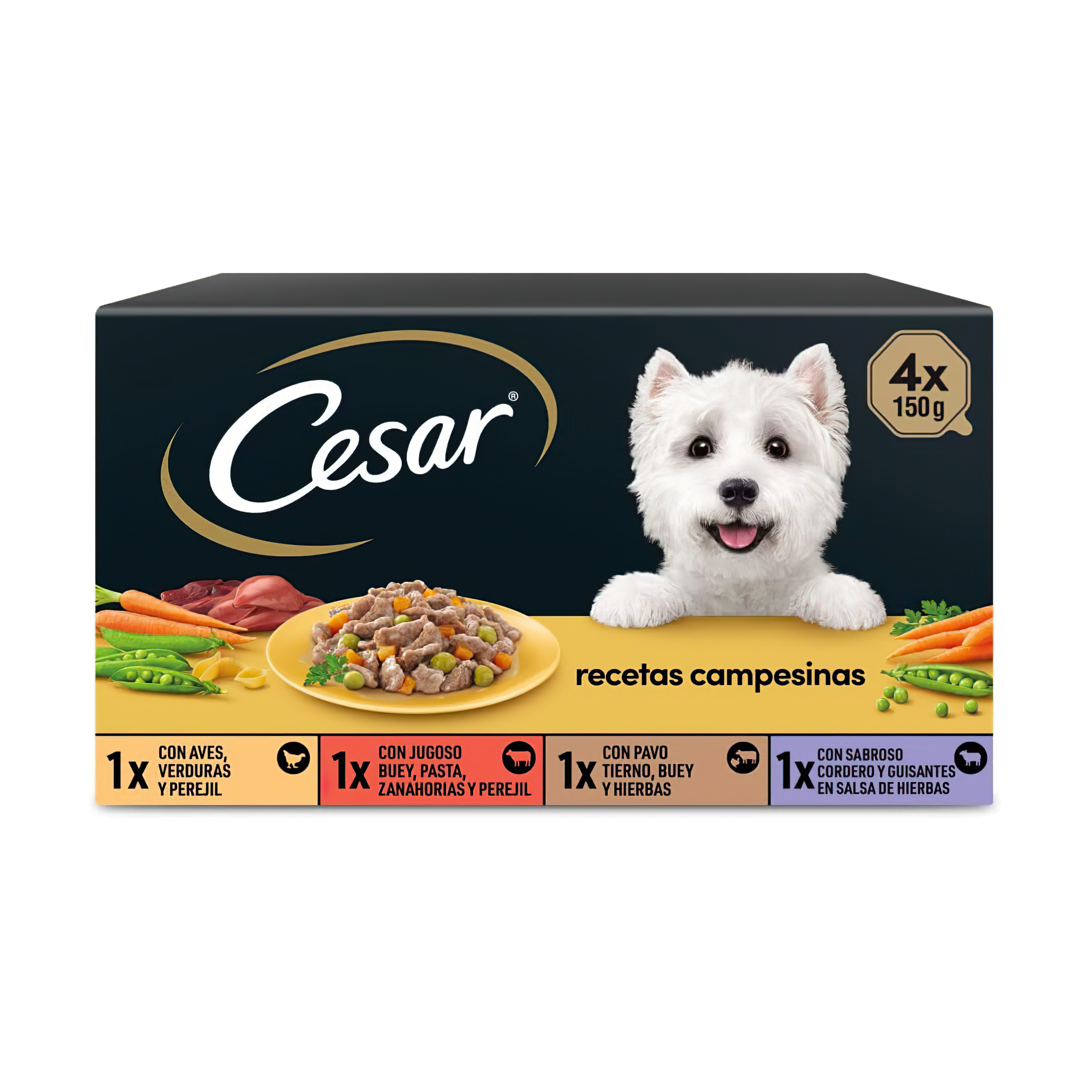 Cesar Recetas Campesinas - el millor pinso enllaunat per a gossos.